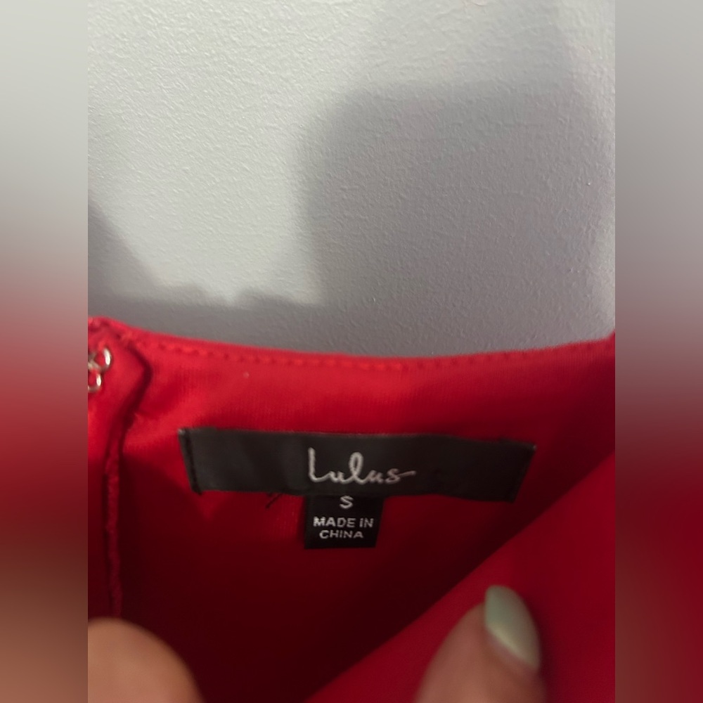 Lulus Cocktails and Confidence Red Crochet Bodycon Mini Dress - Picture 8 of 9